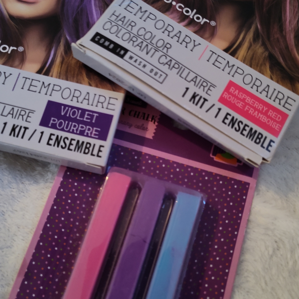 B-Color Temporary Hair Color Kit - Violet and Raspberry Red - Picture 2 of 11